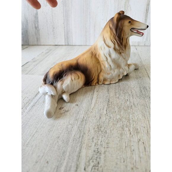 Aldon collie sheltie porcelain dog puppy statue figurine - Picture 6 of 8